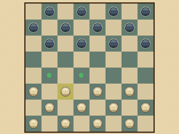 Your turn: Light goes first. Move one diagonal step forward, on the dark squares.