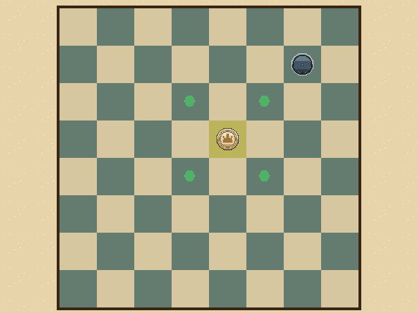 King: A king can move diagonally both ways.