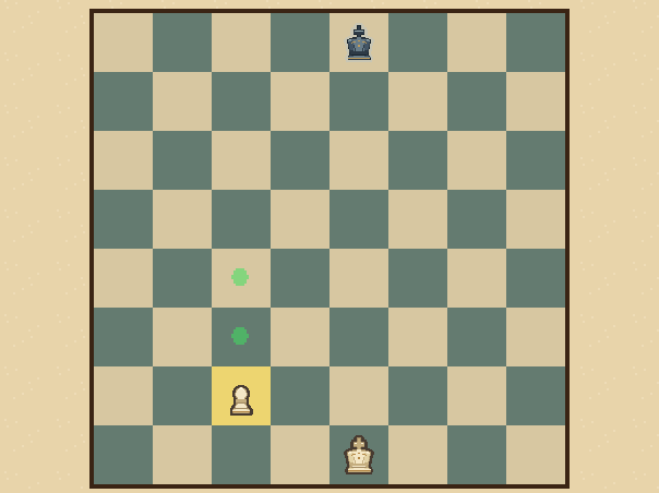 Pawn: A pawn walks forward and captures diagonally.