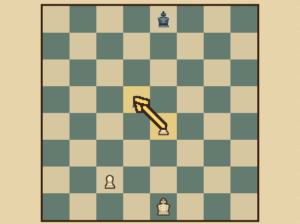 Before: Move onto the enemy piece to capture it.