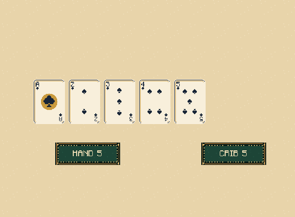 Flush: A hand flush scores 4, or 5 with the starter. A crib flush needs all five matching suits.