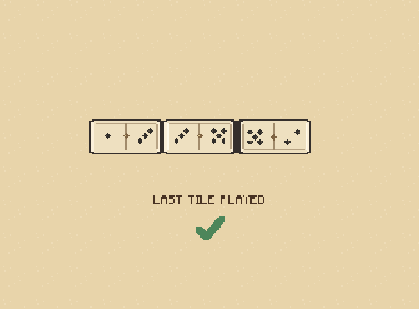 Play your tiles: Be first to play every tile. The other players' remaining pips score for you.