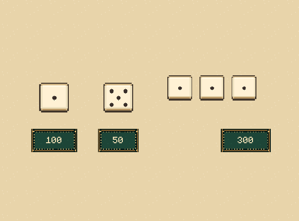 Know the basic scores: Ones score 100, fives score 50, and triple ones score 300.