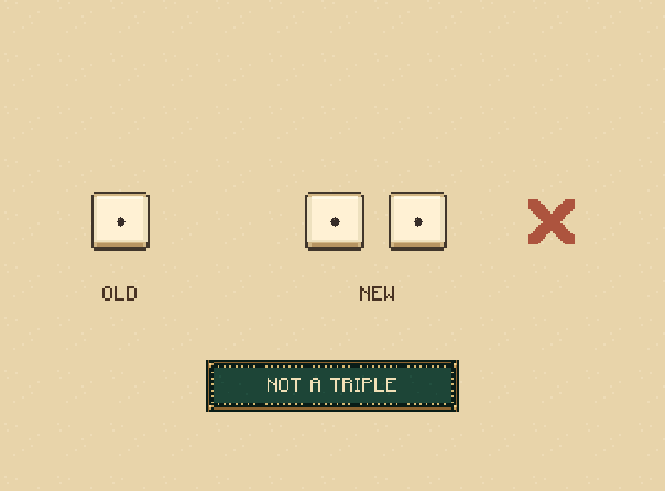 Try it: The old one and the two new ones are separate scoring moves, not one triple.