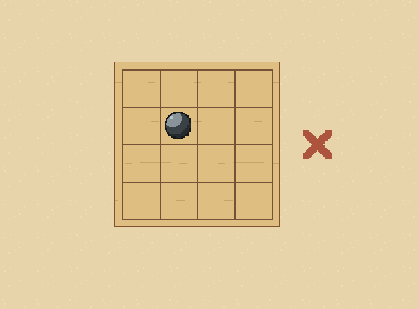 Not inside squares: Stones sit where the lines meet, not in the spaces between them.