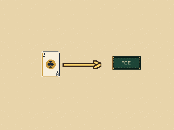 Start with ace: Each suit foundation begins with its ace.