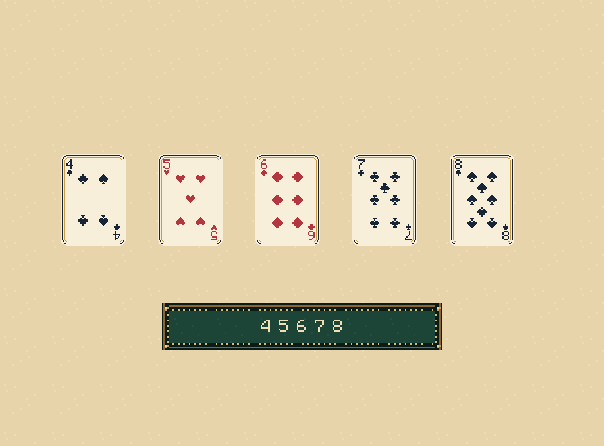 Straight: Five ranks in a row beat three of a kind. Suits may differ. An ace can be low in A-2-3-4-5.