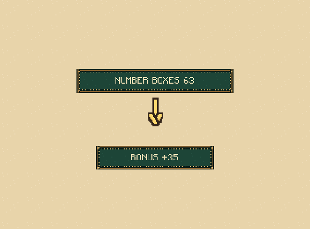 Earn the upper bonus: Add your six number boxes. Reach 63 points or more to receive an extra 35 points.