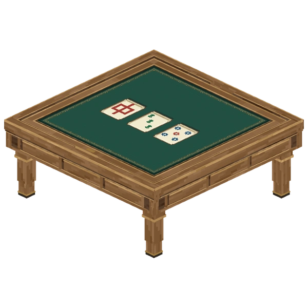 Riichi Mahjong fitted to its Large Game Table